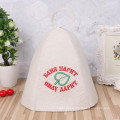 Crença 100% de lã Felt Banya Steam Sauna Hat